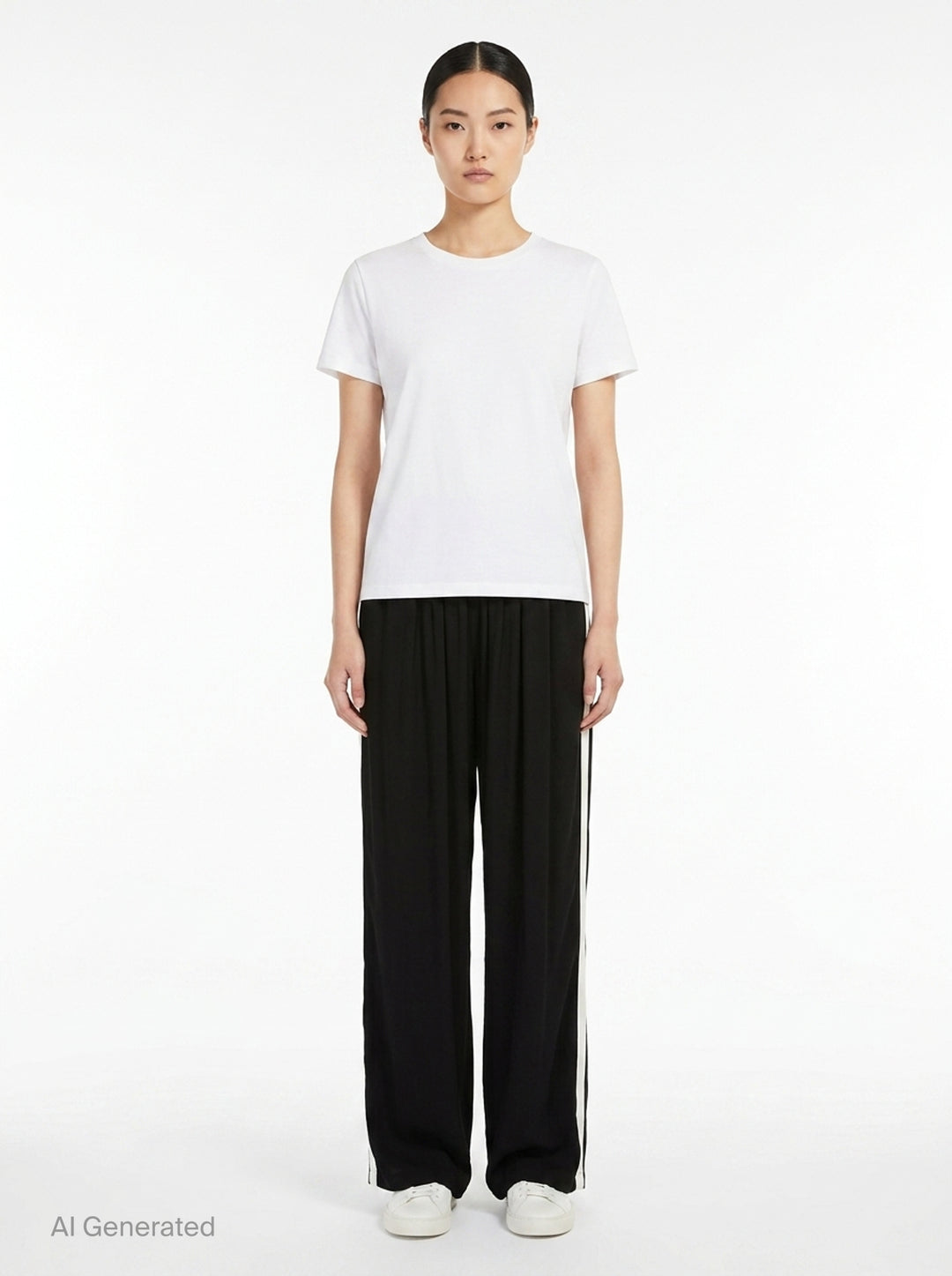 Straight Viscose Cady Pants | Alaïa | Club21 - front
