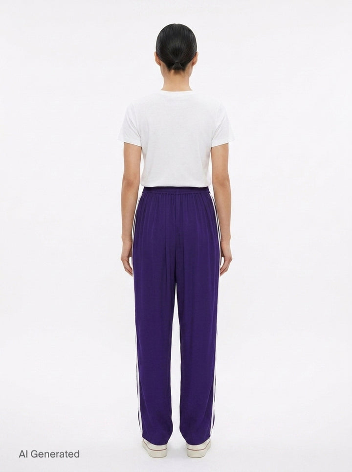 Straight Viscose Cady Pants | Alaïa | Club21 - back