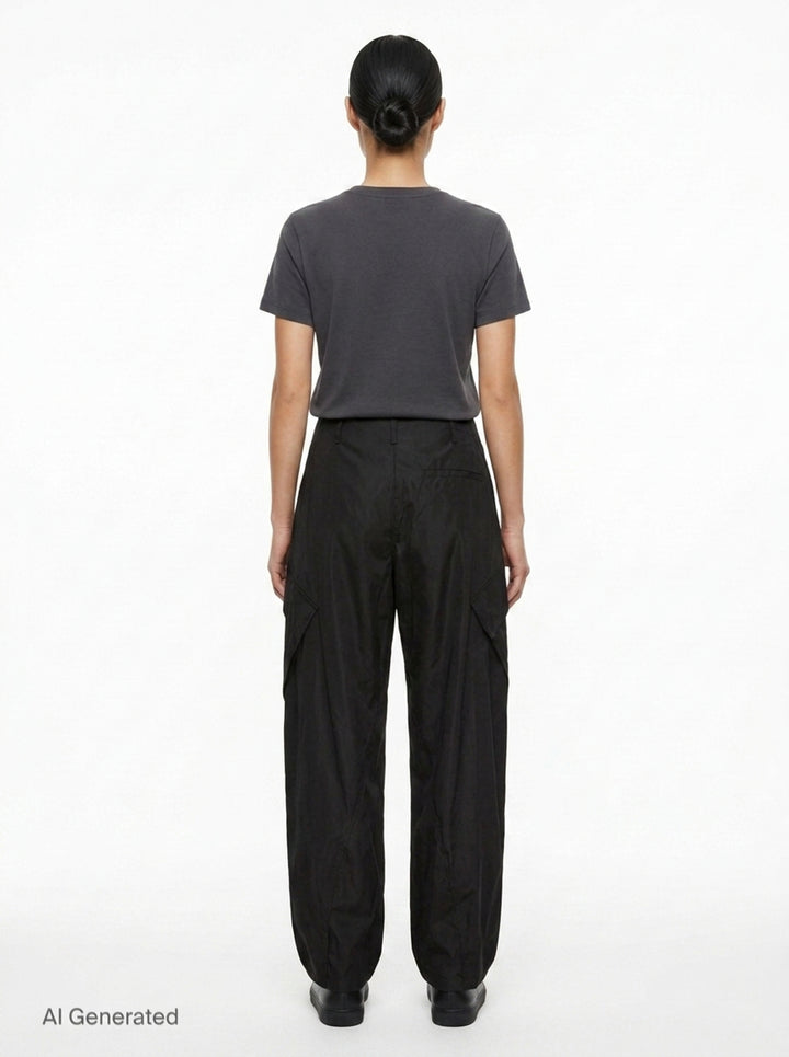 Technical Taffeta Cargo Pants | Alaïa | Club21 - back
