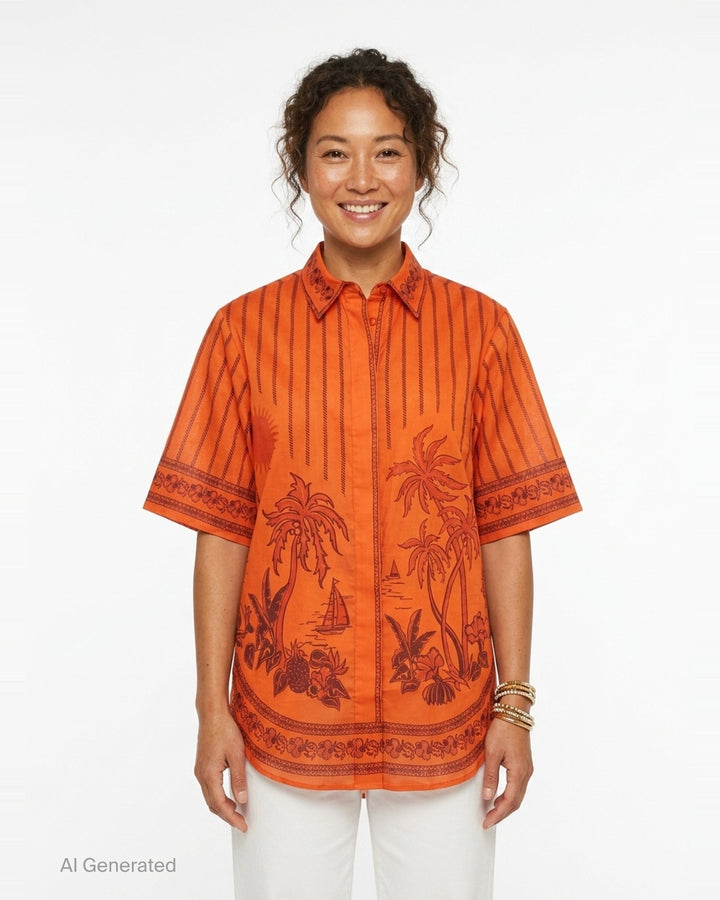Boathouse Short Sleeve Shirt | Alemais | Club21 - front
