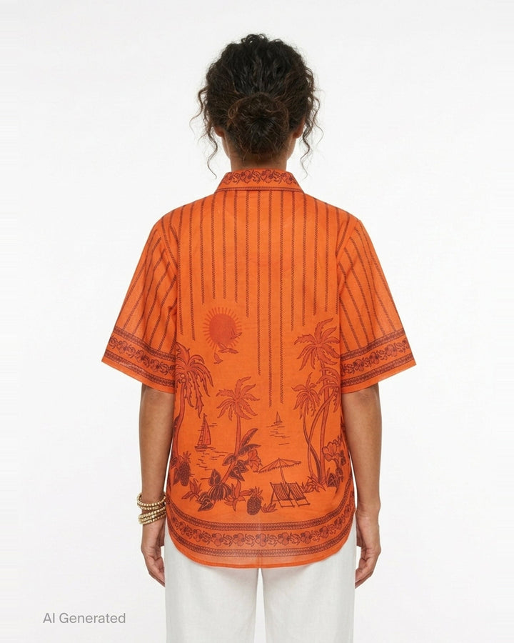 Boathouse Short Sleeve Shirt | Alemais | Club21 - back