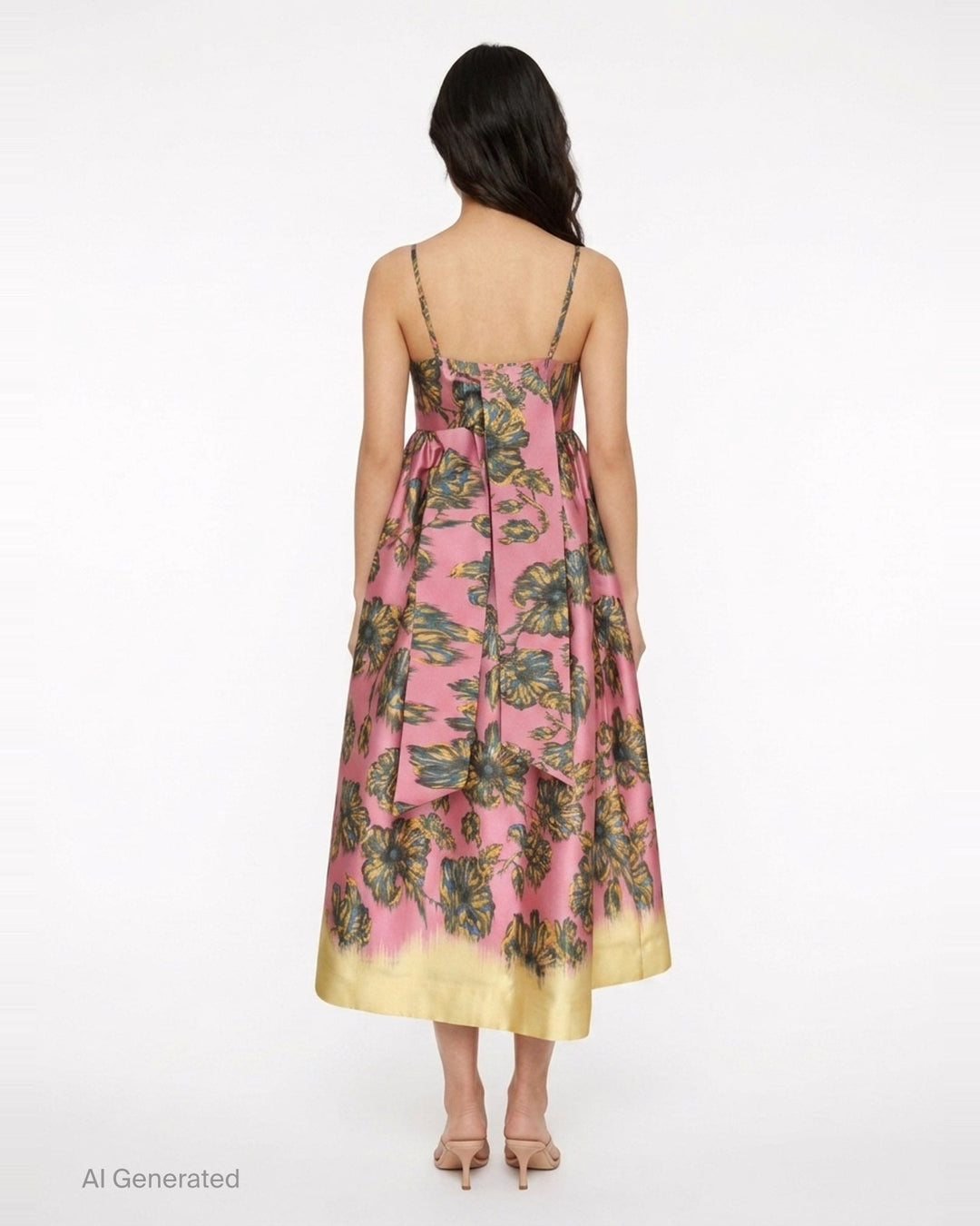 Faye Floral Midi Dress | Alemais | Club21 - back