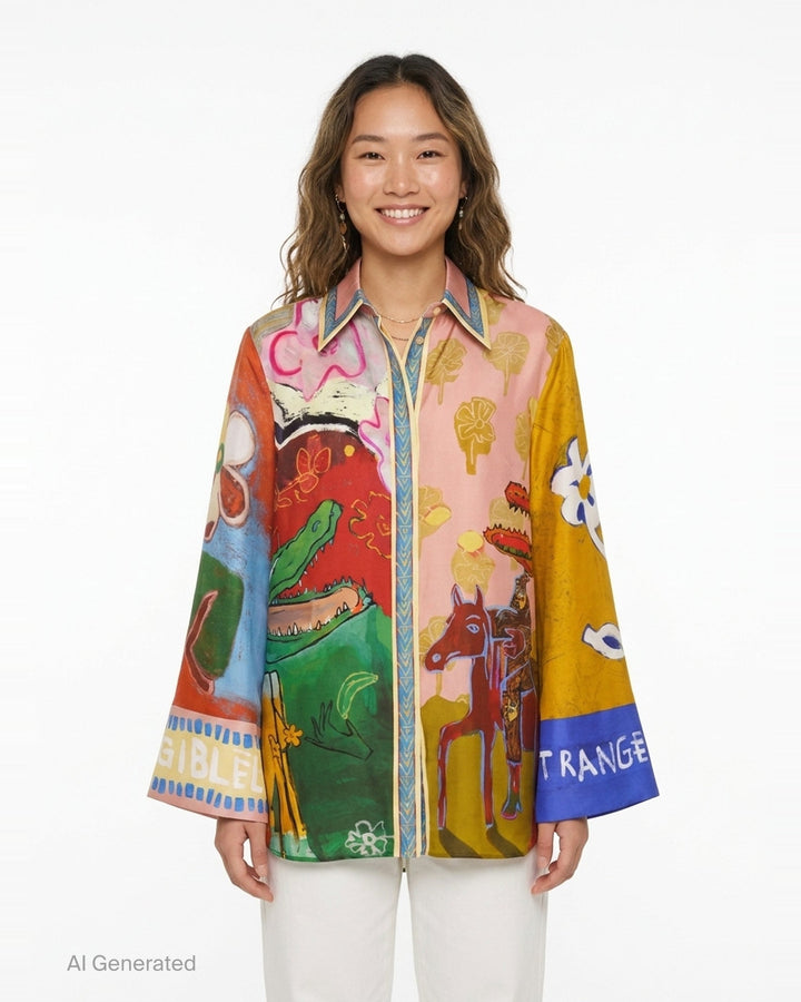 Mlak Silk Shirt | Alemais | Club21 - front