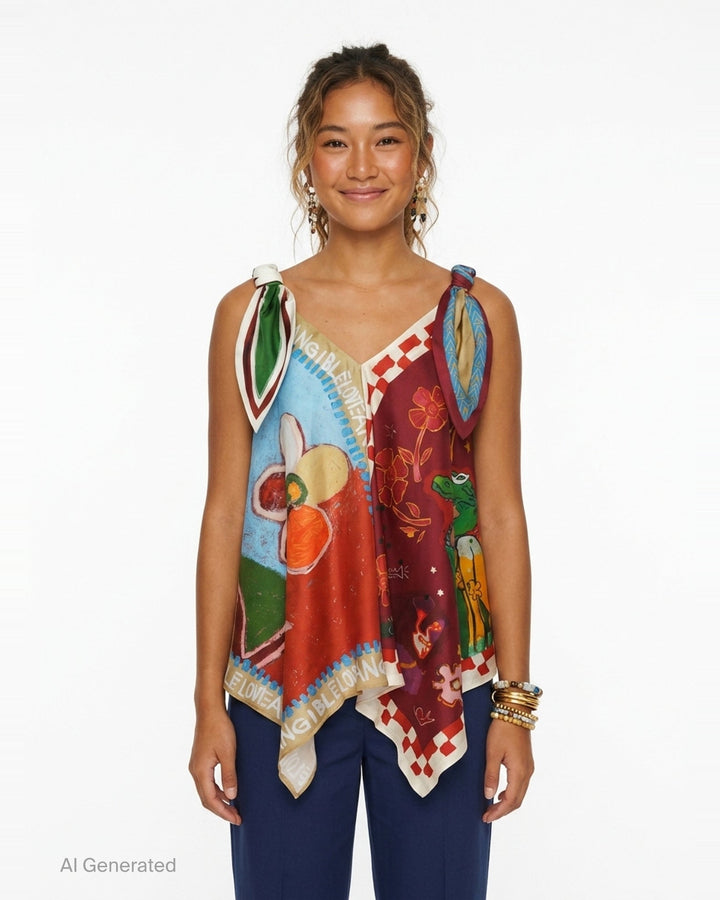 Mlak Silk Top | Alemais | Club21 - front