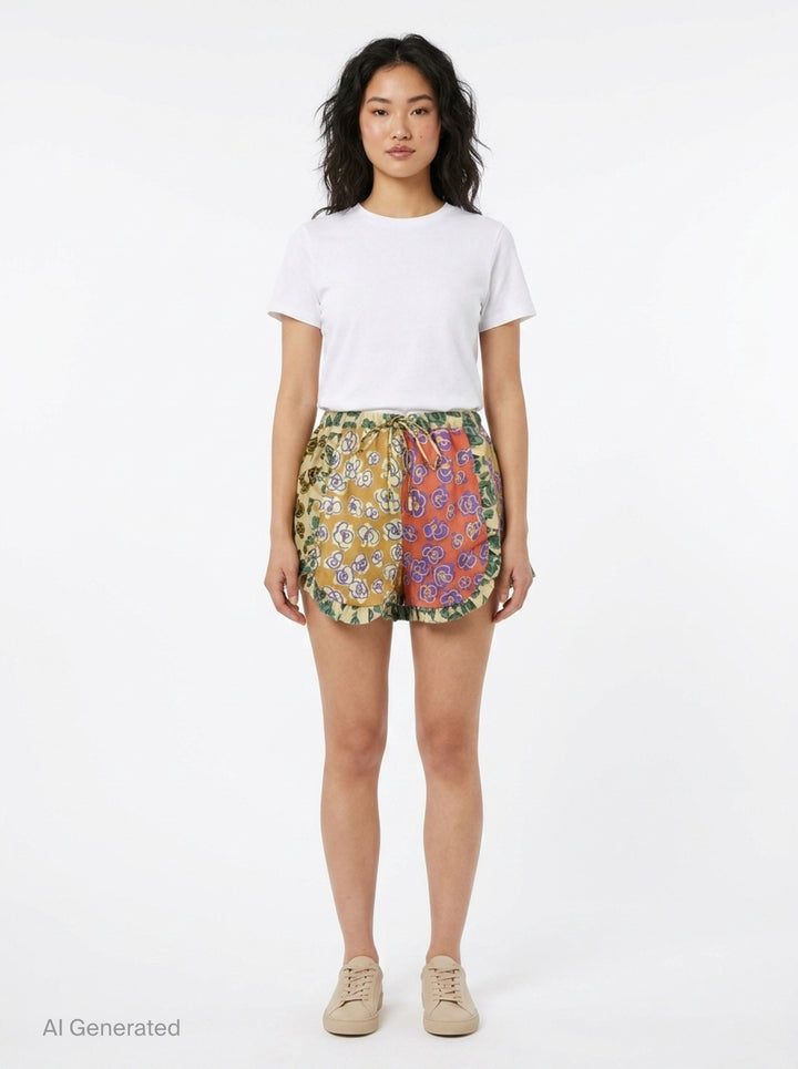Patty Spliced Shorts | Alemais | Club21 - front