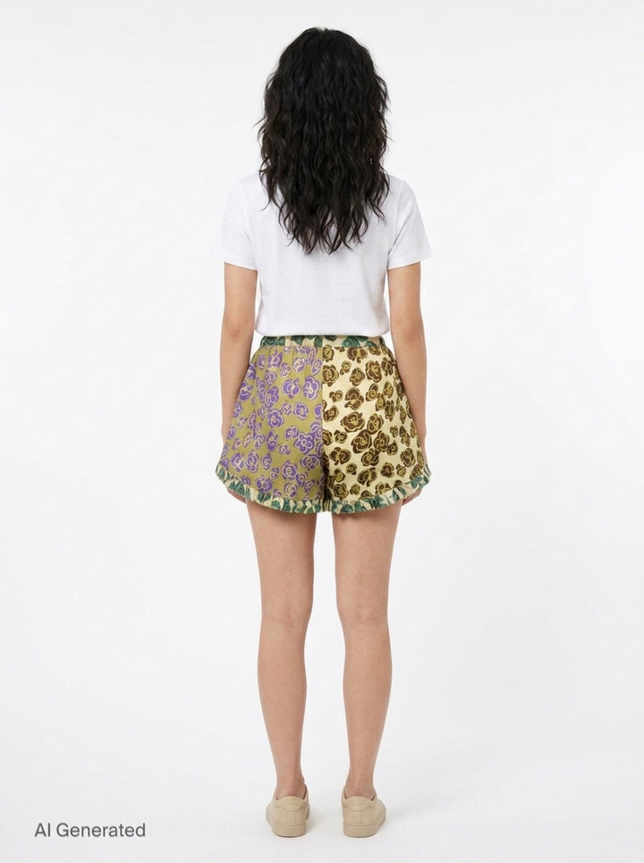Patty Spliced Shorts | Alemais | Club21 - back