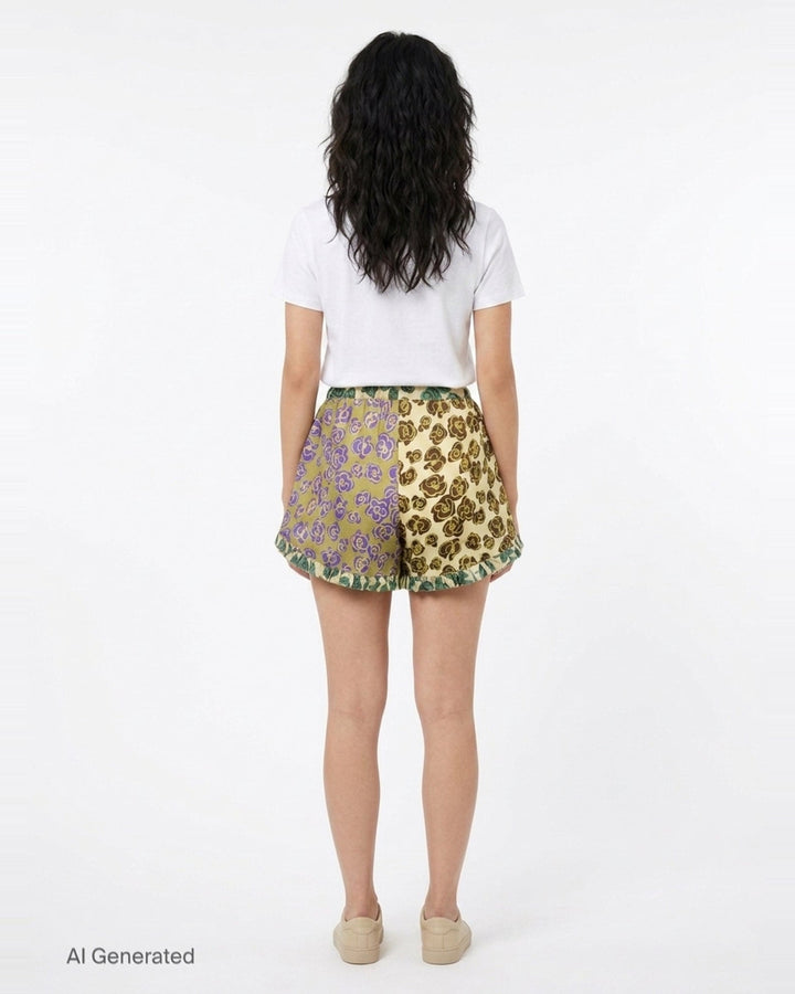 Patty Spliced Shorts | Alemais | Club21 - back