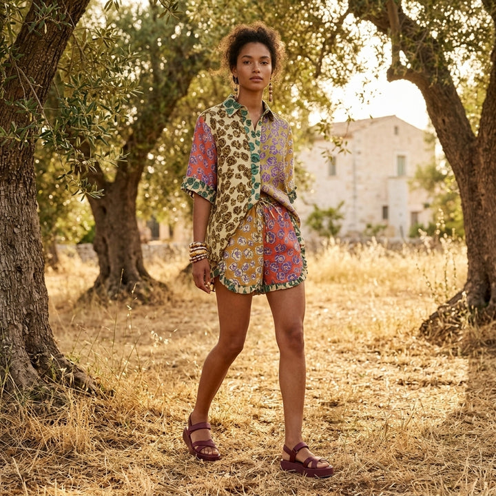 Patty Spliced Shorts | Alemais | Club21 - lifestyle