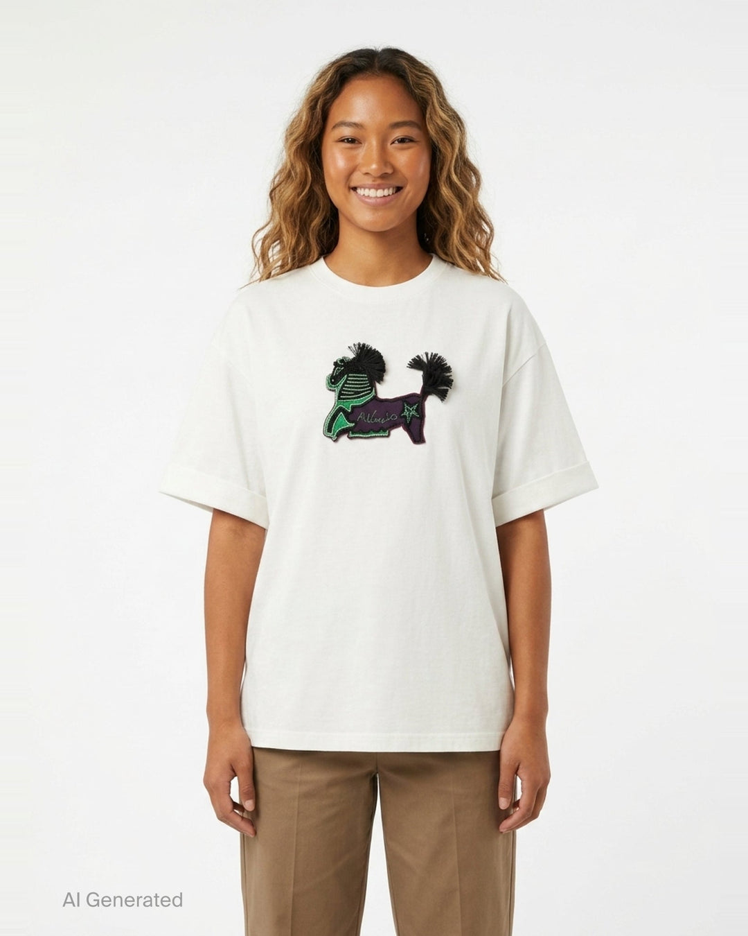 Tangible Love Embroidered Tee | Alémais | Club21 - front