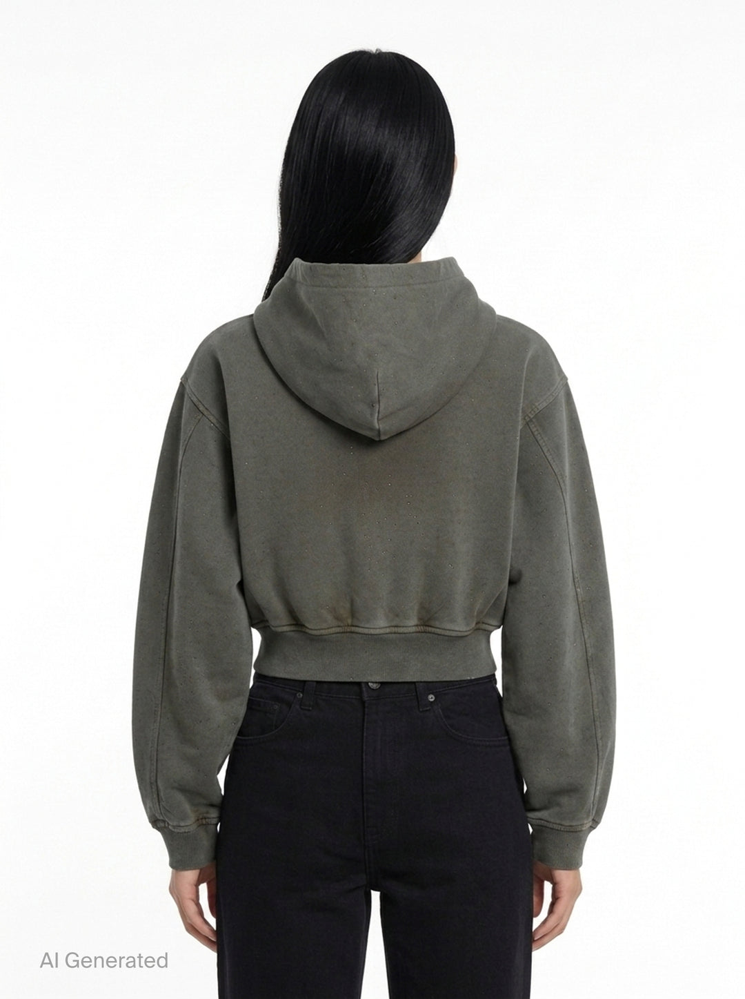 Allover Hotfix Zip-Up Hoodie | Alexander Wang | Club21 - back