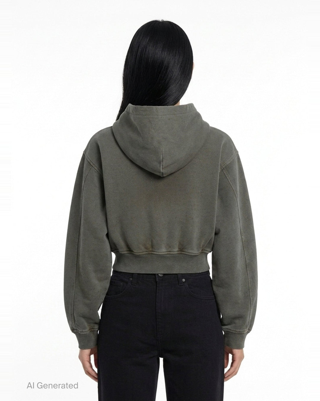 Allover Hotfix Zip-Up Hoodie | Alexander Wang | Club21 - back