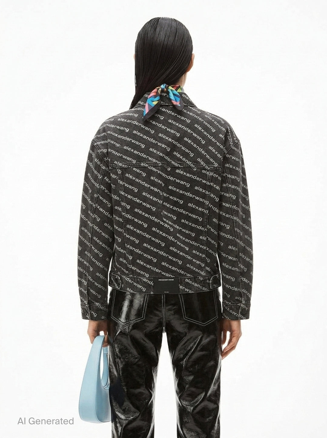 Falling Back Logo Jacket | Alexander Wang | Club21 - back