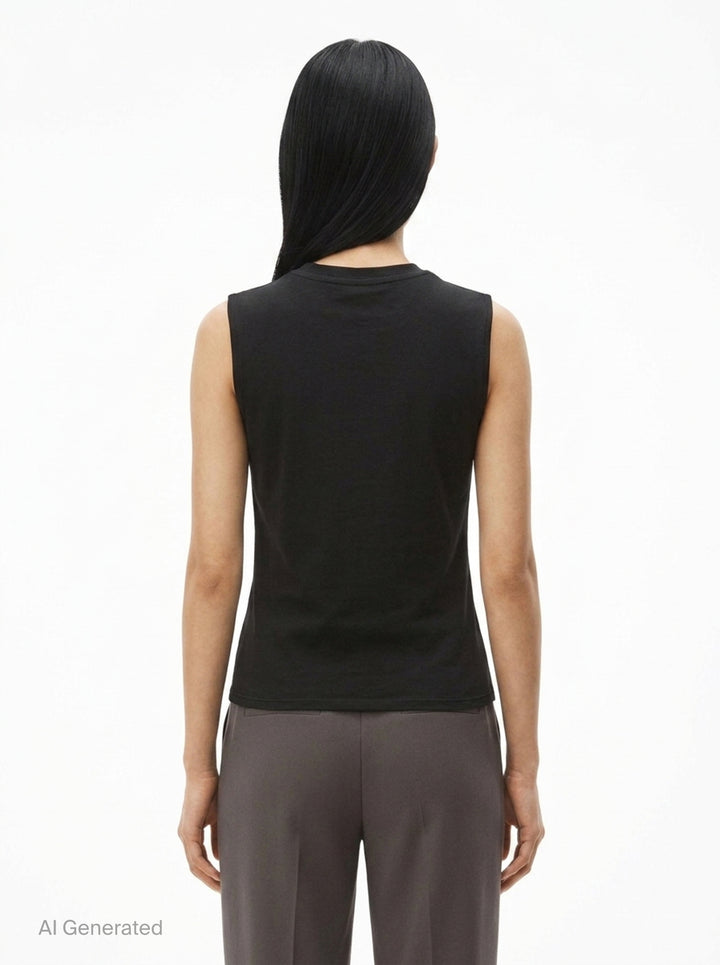Fitted Logo Print Tank | Alexander Wang | Club21 - back
