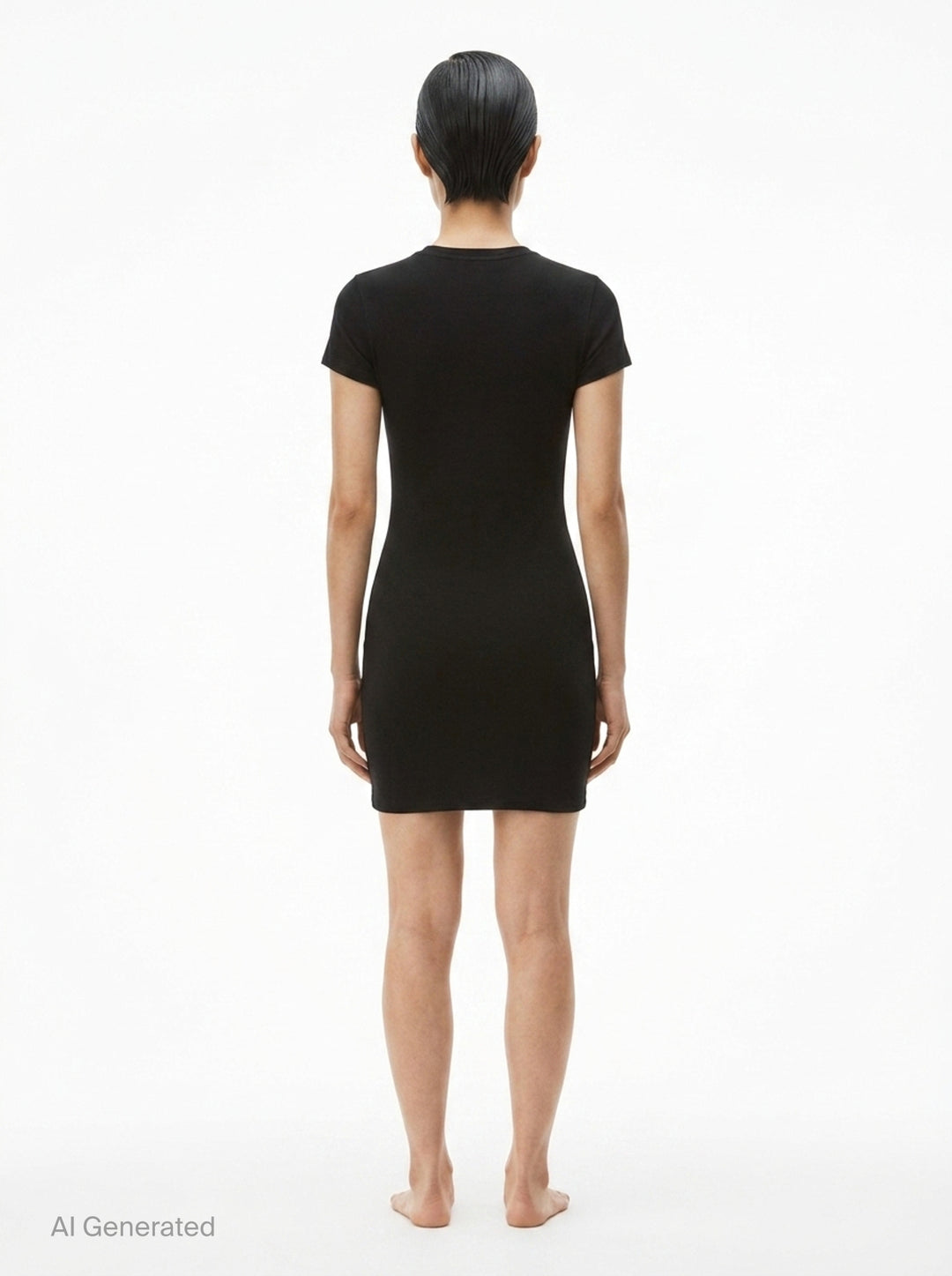 Fitted Short Sleeve Mini Dress | Alexander Wang | Club21 - back