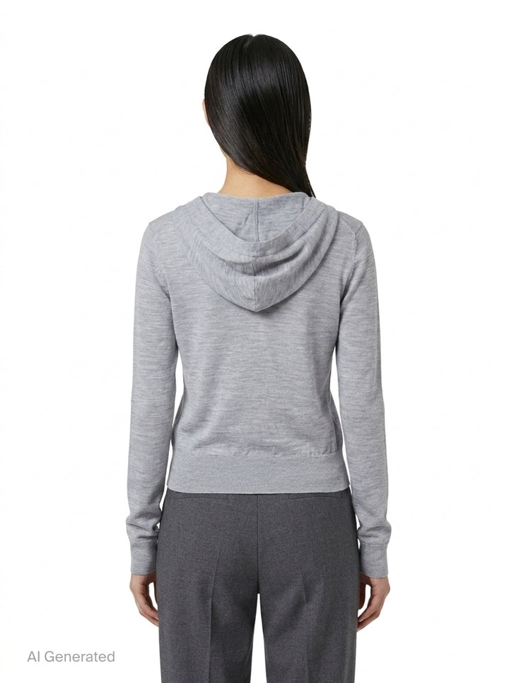 Long Sleeve Continuous Placket Cardigan | Alexander Wang | Club21 - back