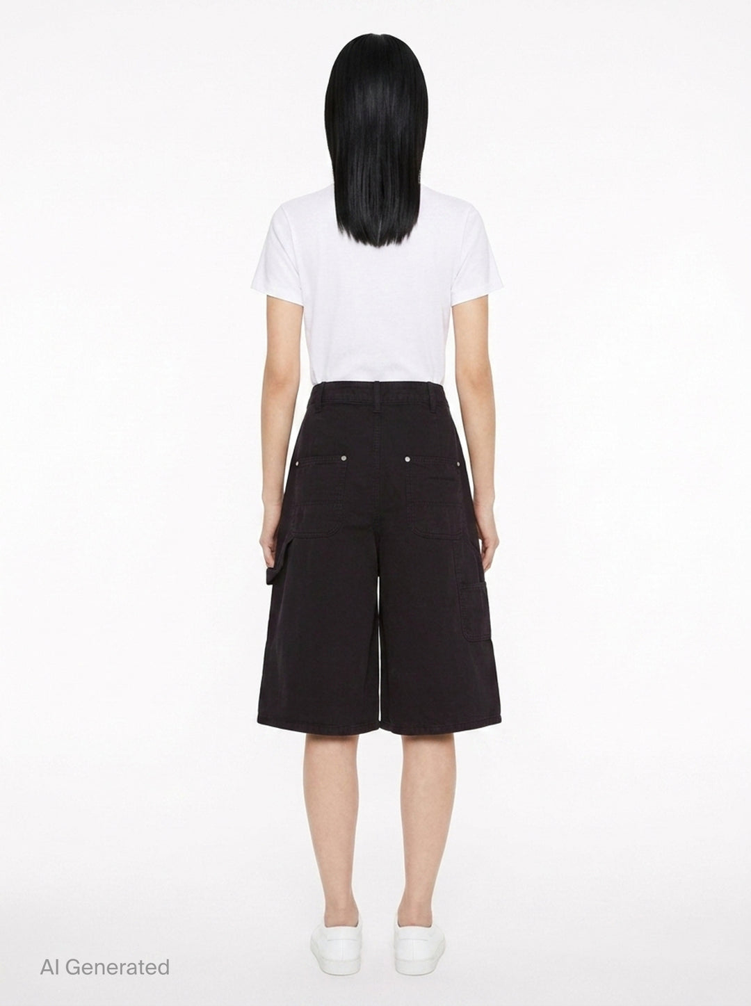 Mid-Rise Midi Zip Skort | Alexander Wang | Club21 - back