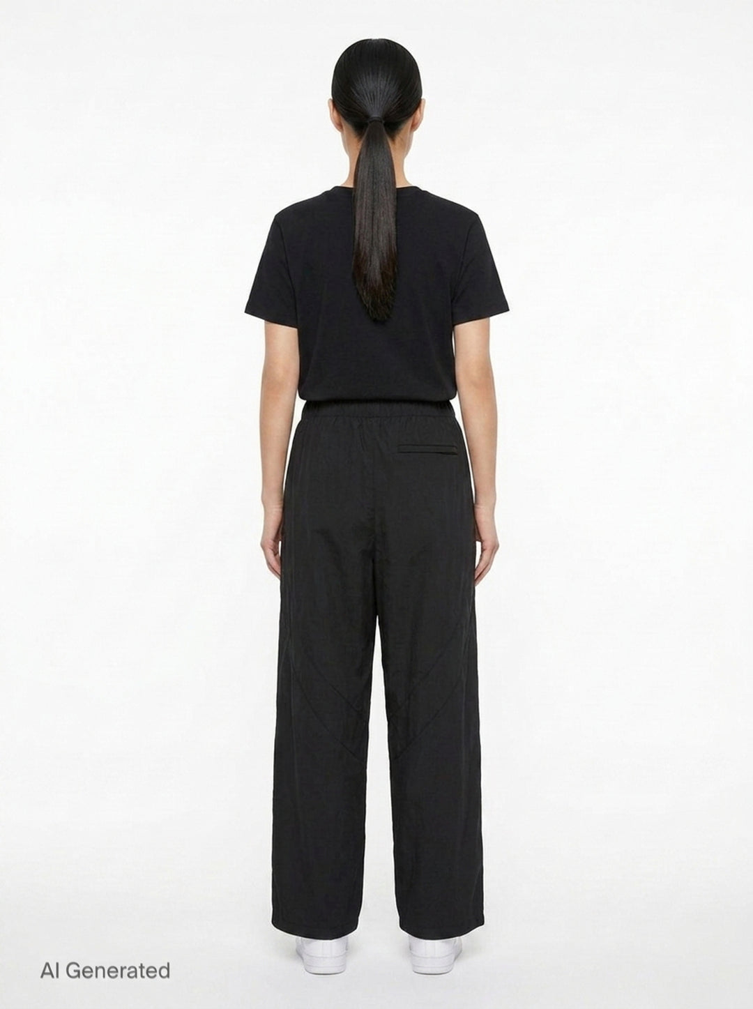 Mid-Rise Perforated Track Pants | Alexander Wang | Club21 - back
