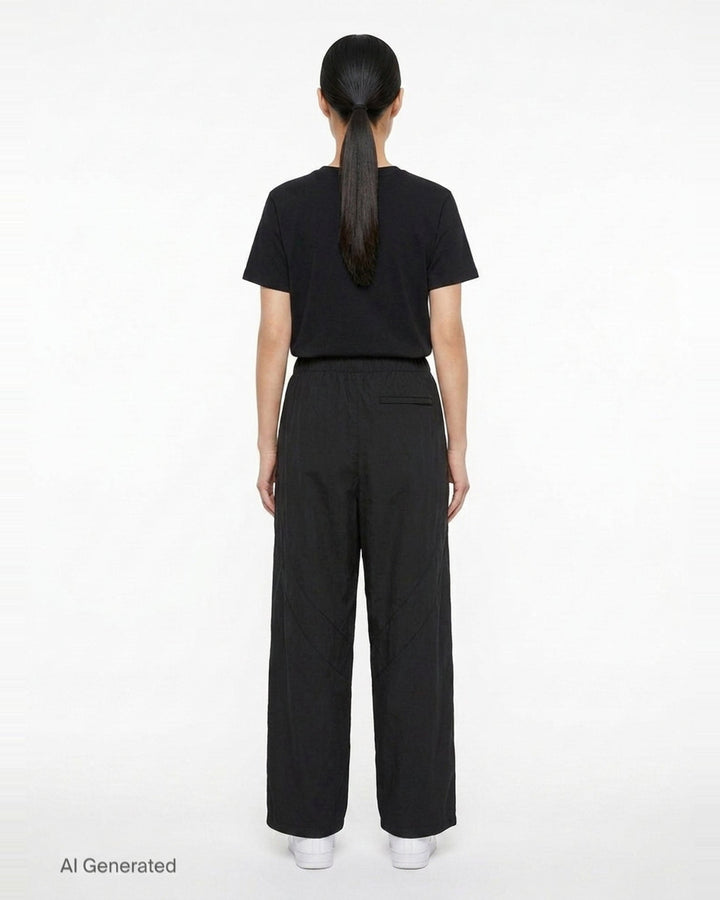 Mid-Rise Perforated Track Pants | Alexander Wang | Club21 - back