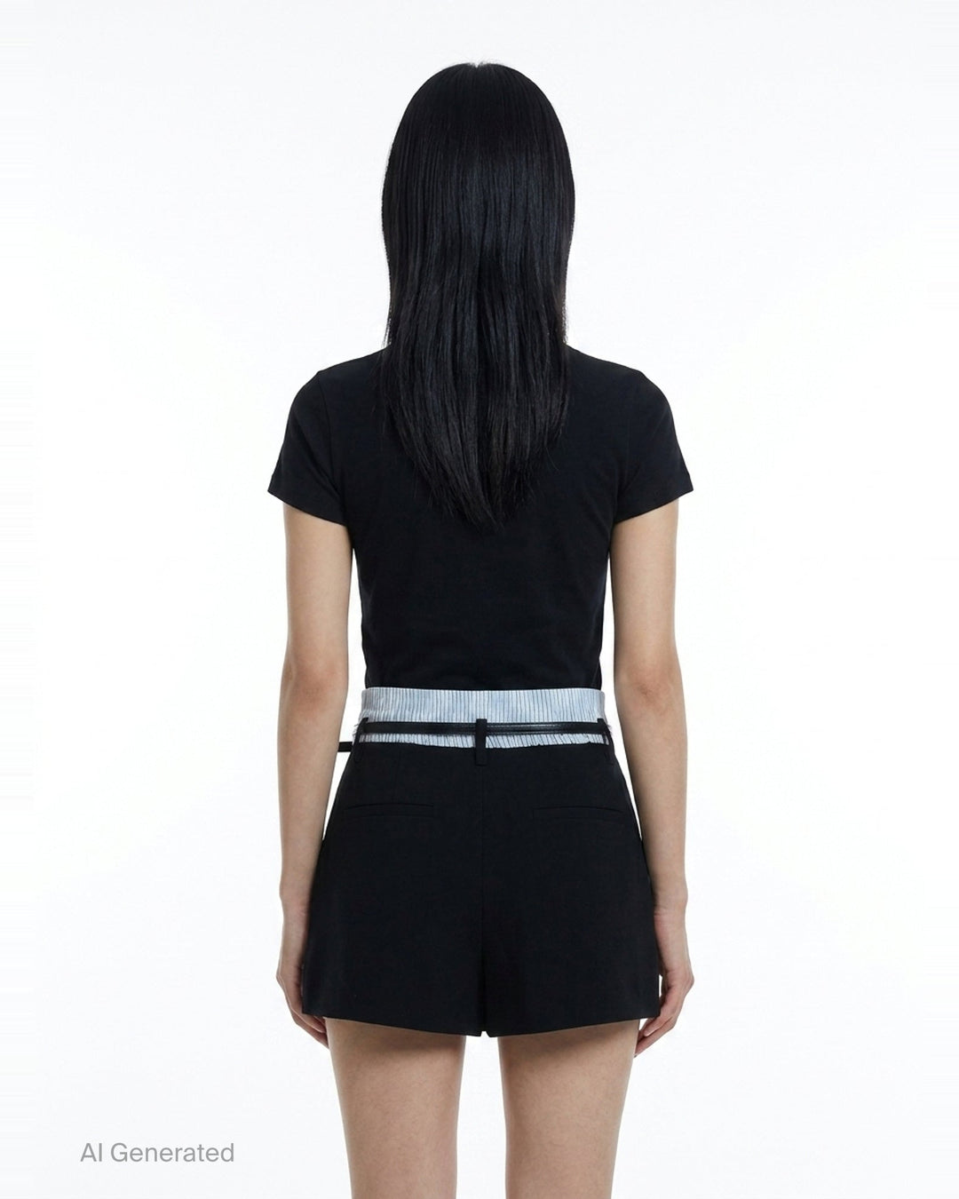Mid-Rise Pleated Shorts | Alexander Wang | Club21 - back