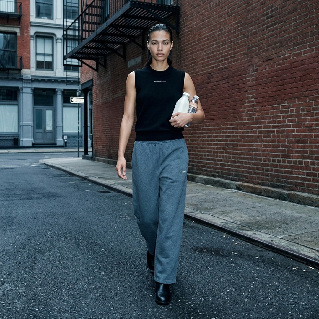 Mid-Rise Relaxed Sweatpants | Alexander Wang | Club21 - lifestyle