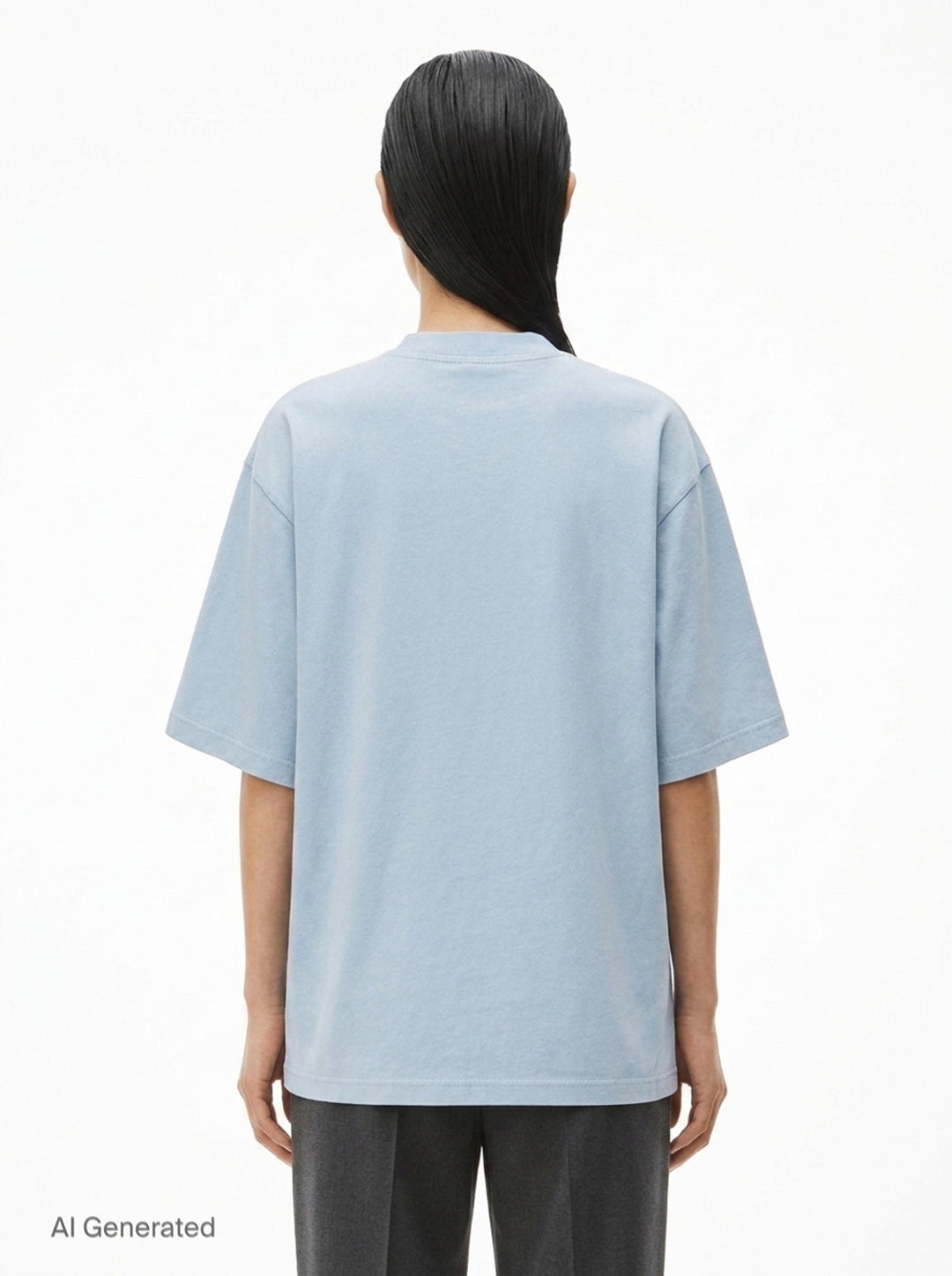 Mirrored Logo Short Sleeve Tee | Alexander Wang | Club21 - back