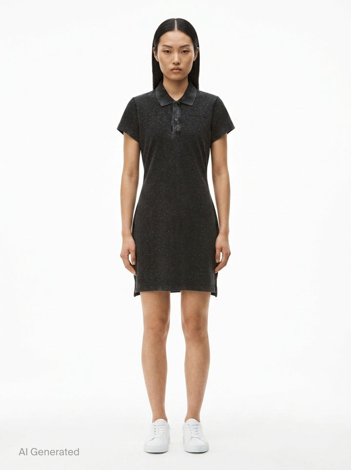 Shrunken Mini Polo Dress | Alexander Wang | Club21 - front