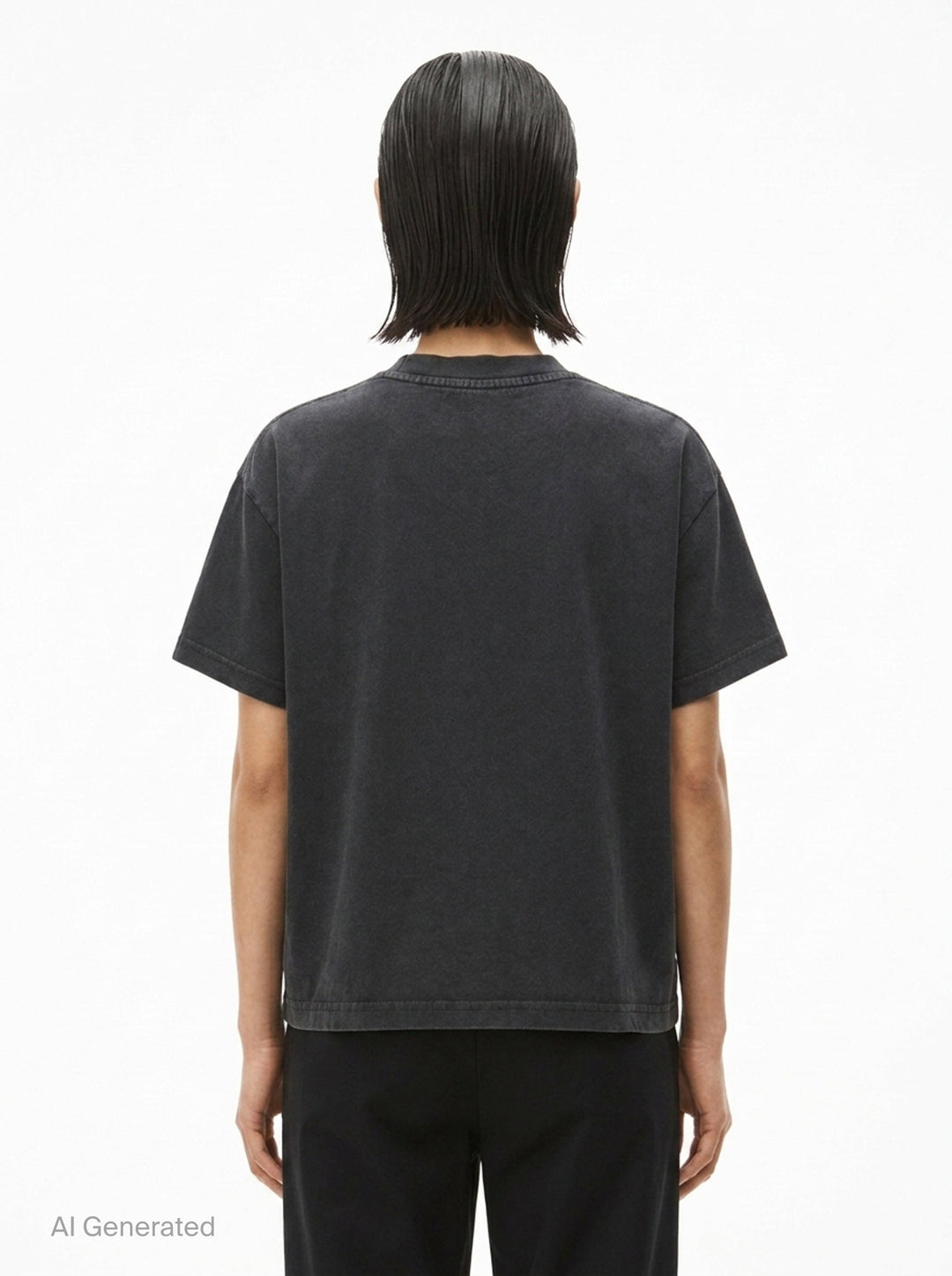 Shrunken Mirrored Logo Tee | Alexander Wang | Club21 - back
