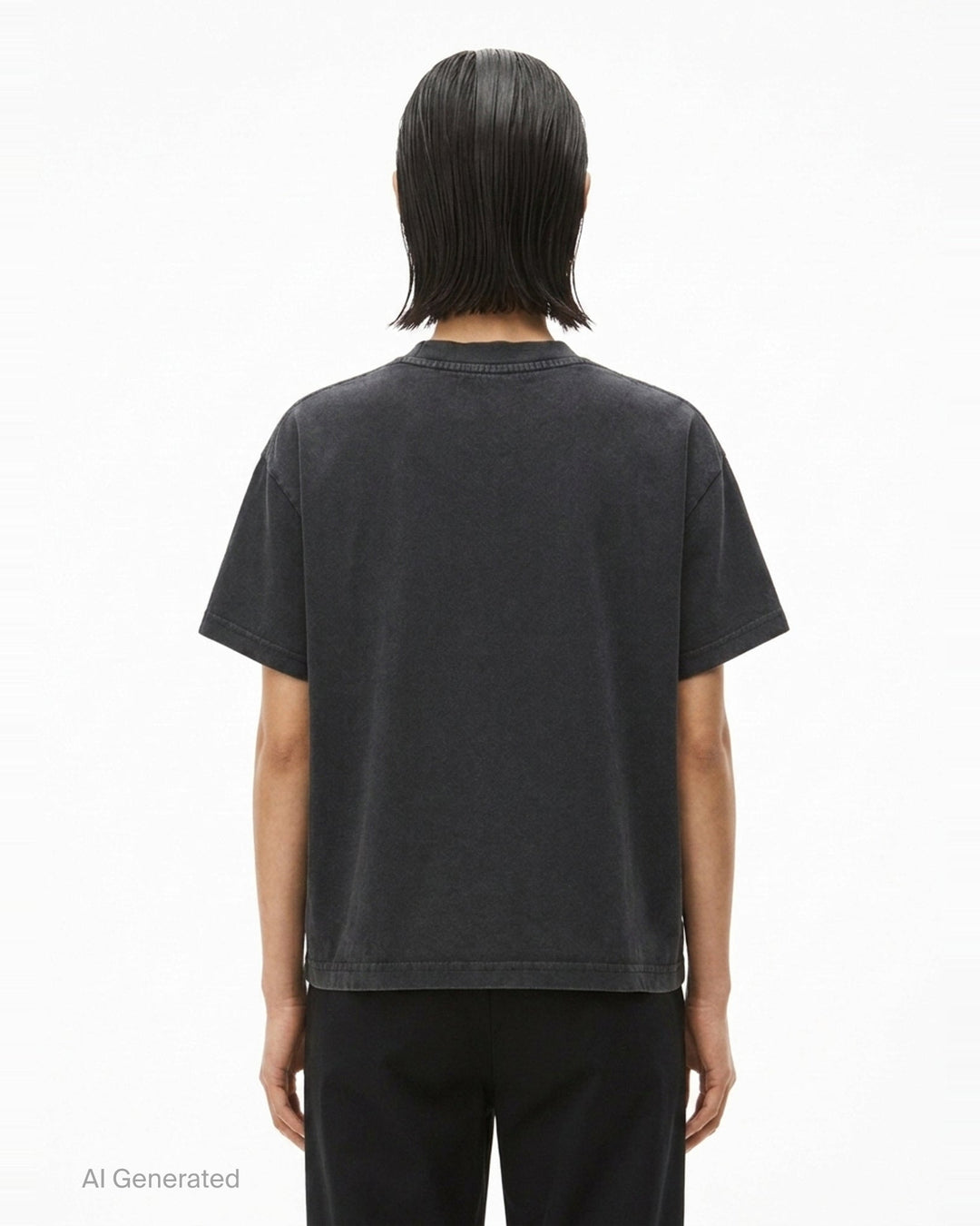 Shrunken Mirrored Logo Tee | Alexander Wang | Club21 - back