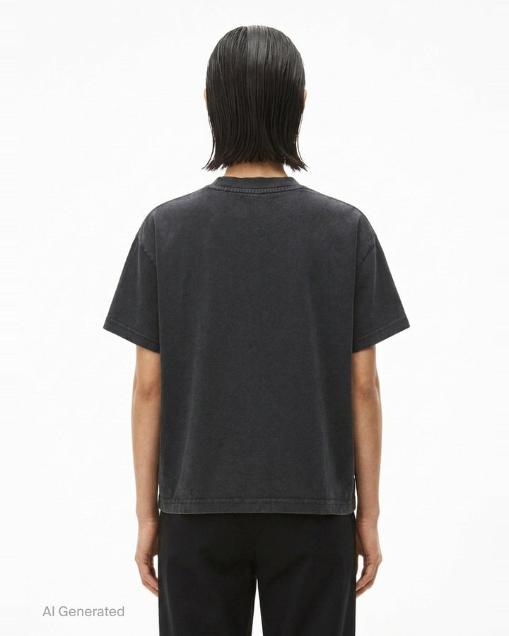Shrunken Mirrored Logo Tee | Alexander Wang | Club21 - back