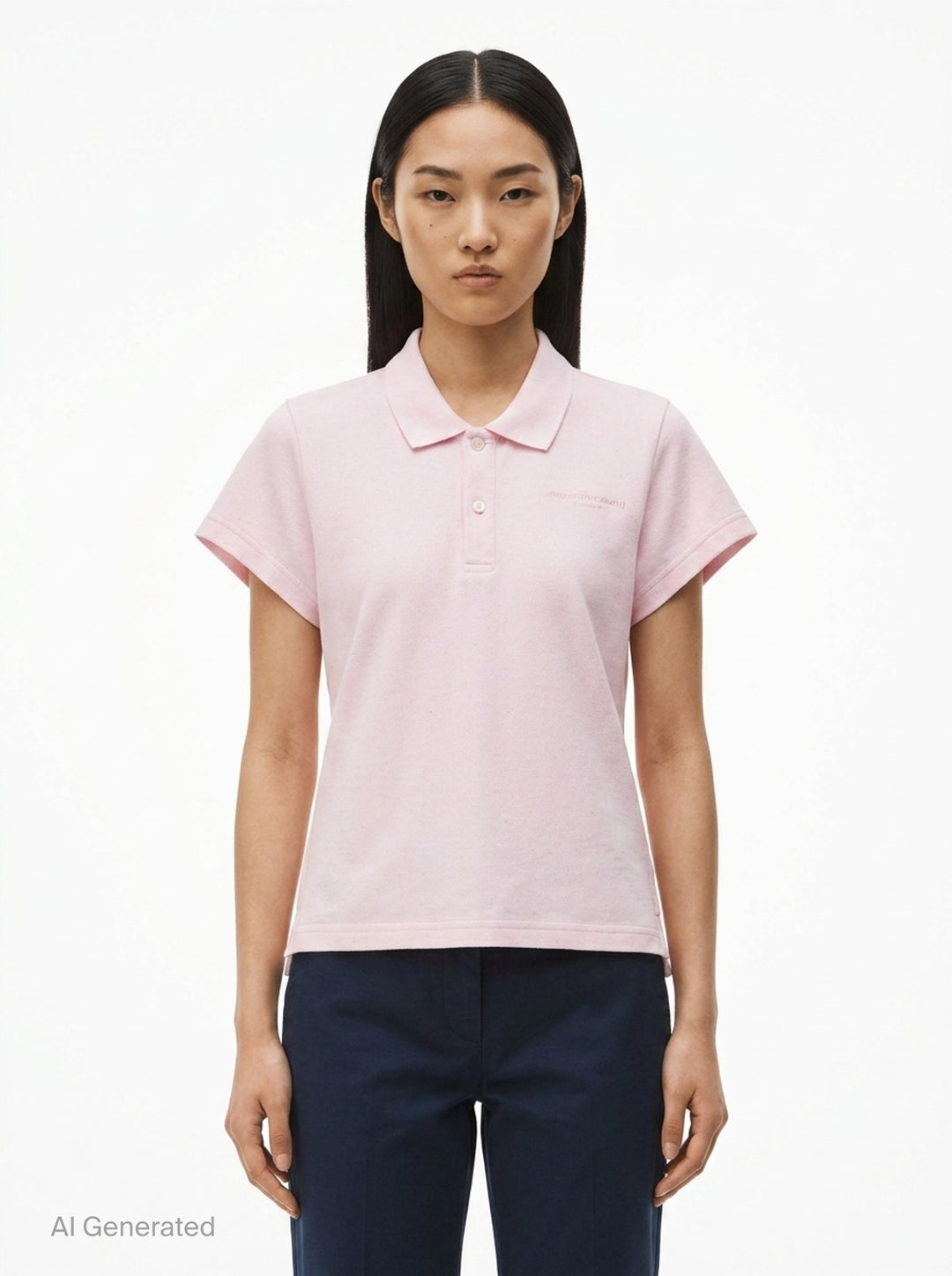 Shrunken Polo Tee | Alexander Wang | Club21 - front