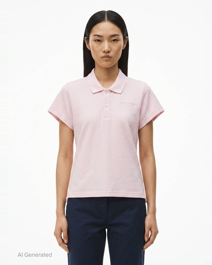 Shrunken Polo Tee | Alexander Wang | Club21 - front