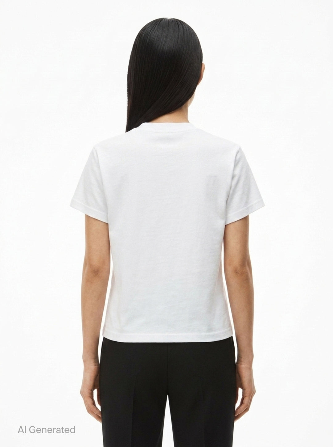 Shrunken Short Sleeve Logo Tee | Alexander Wang | Club21 - back