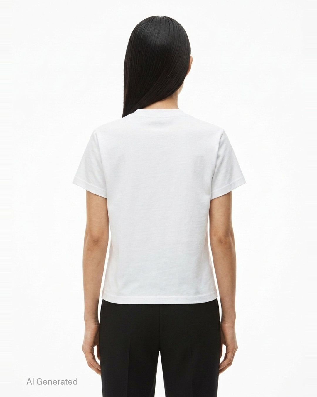 Shrunken Short Sleeve Logo Tee | Alexander Wang | Club21 - back
