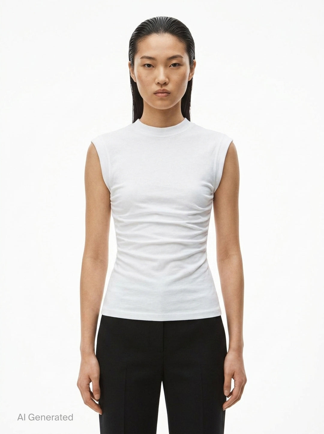 Twisted Bust Layered Tank | Alexander Wang | Club21 - front