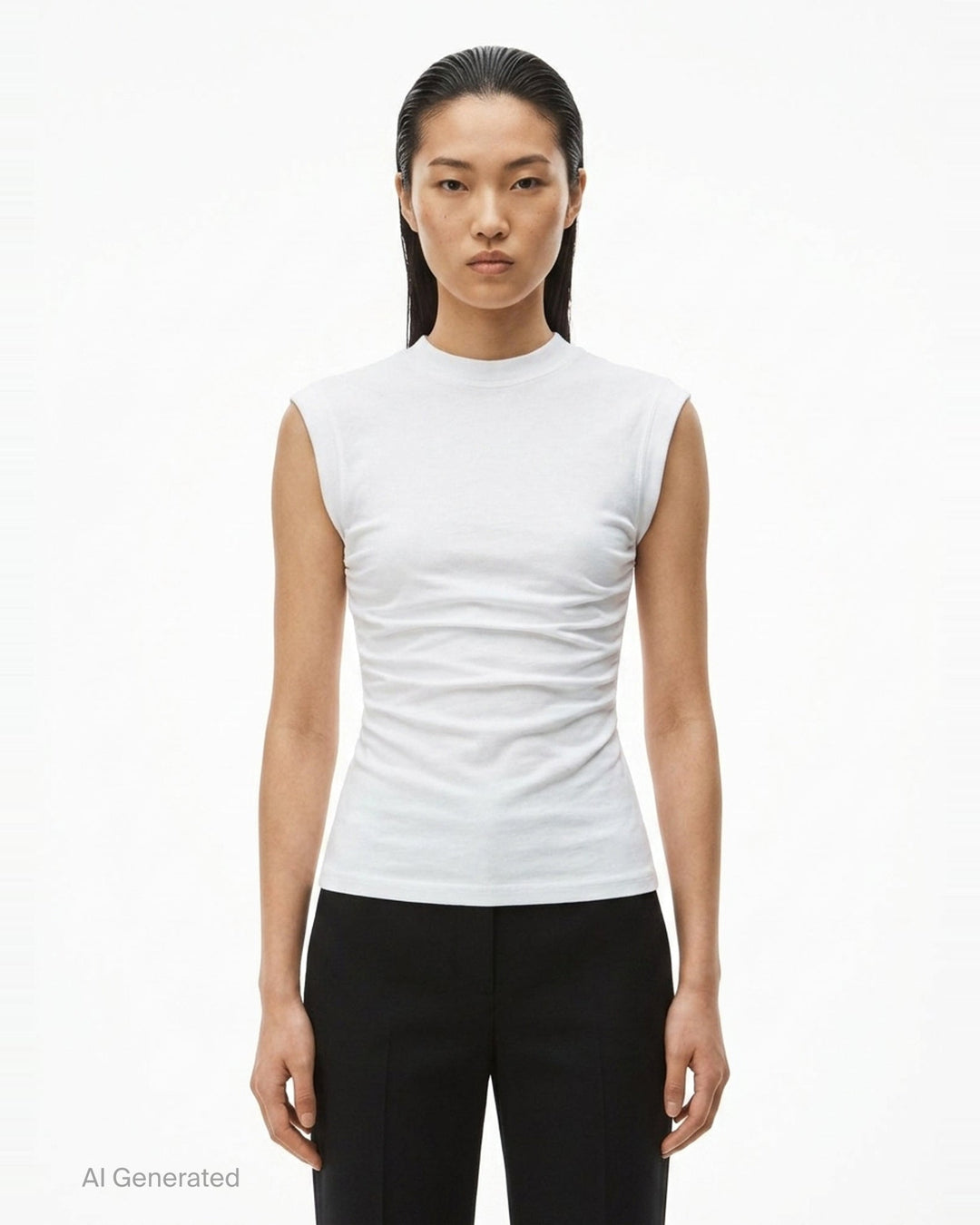 Twisted Bust Layered Tank | Alexander Wang | Club21 - front