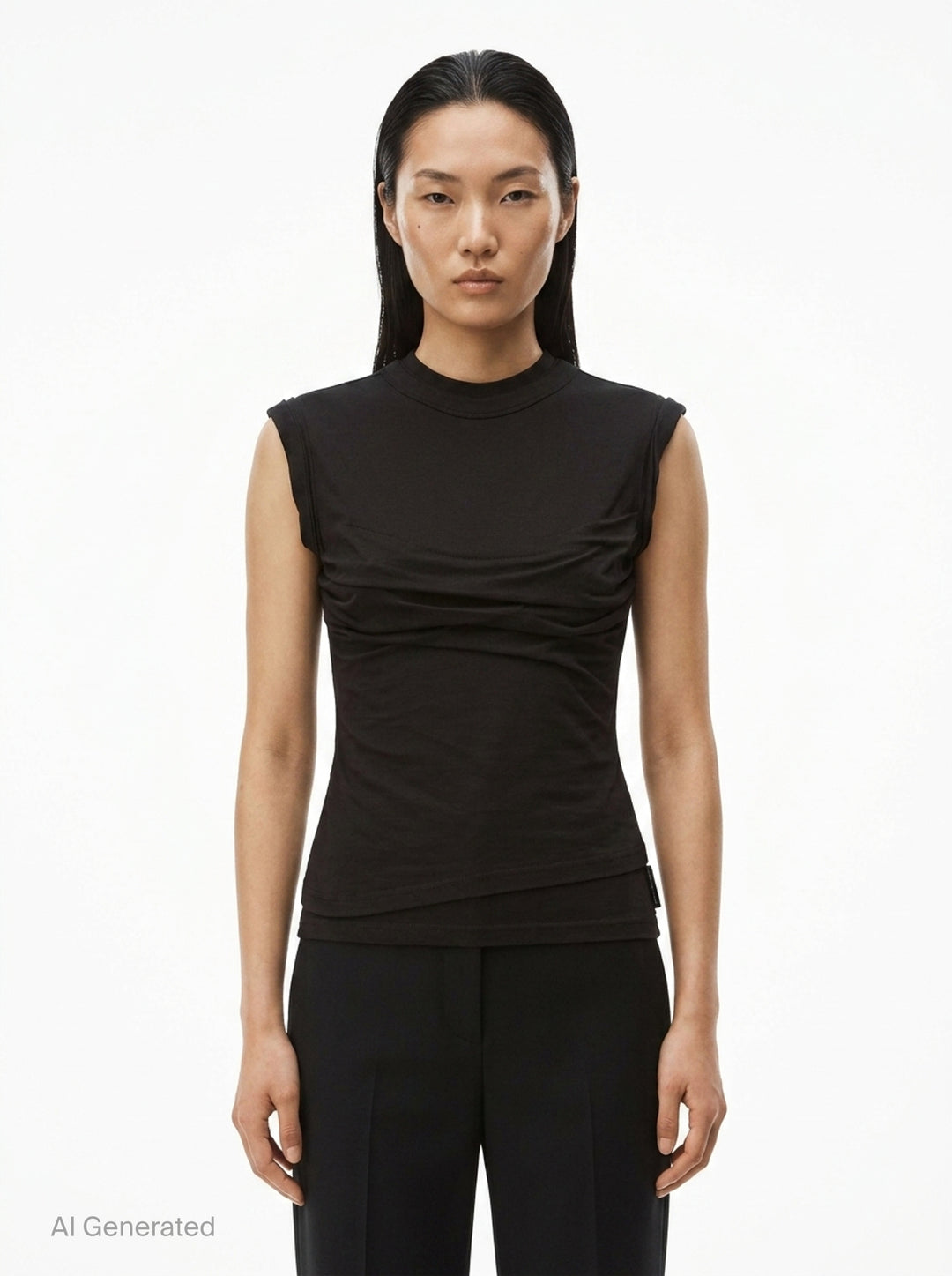 Twisted Bust Layered Tank | Alexander Wang | Club21 - front