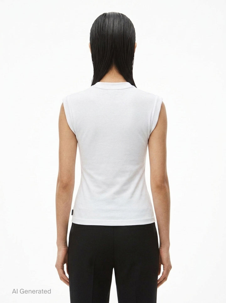 Twisted Bust Layered Tank | Alexander Wang | Club21 - back