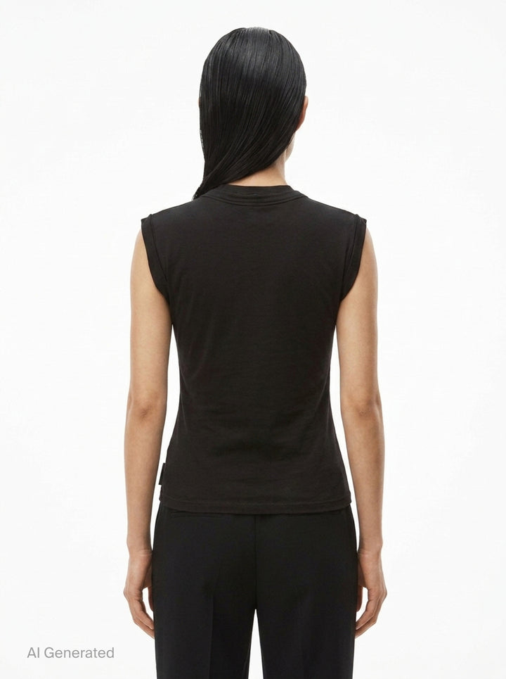 Twisted Bust Layered Tank | Alexander Wang | Club21 - back