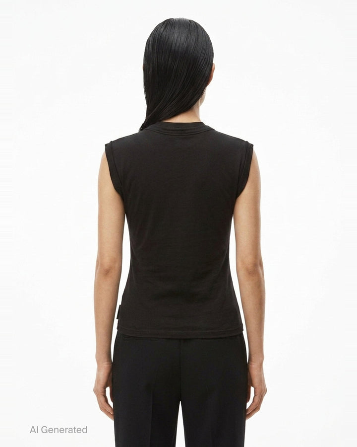 Twisted Bust Layered Tank | Alexander Wang | Club21 - back
