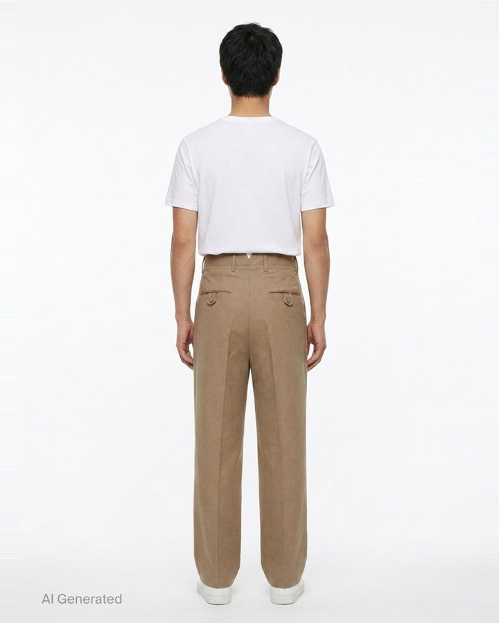 Carrot High Waisted Trousers | AMI | Club21 - back