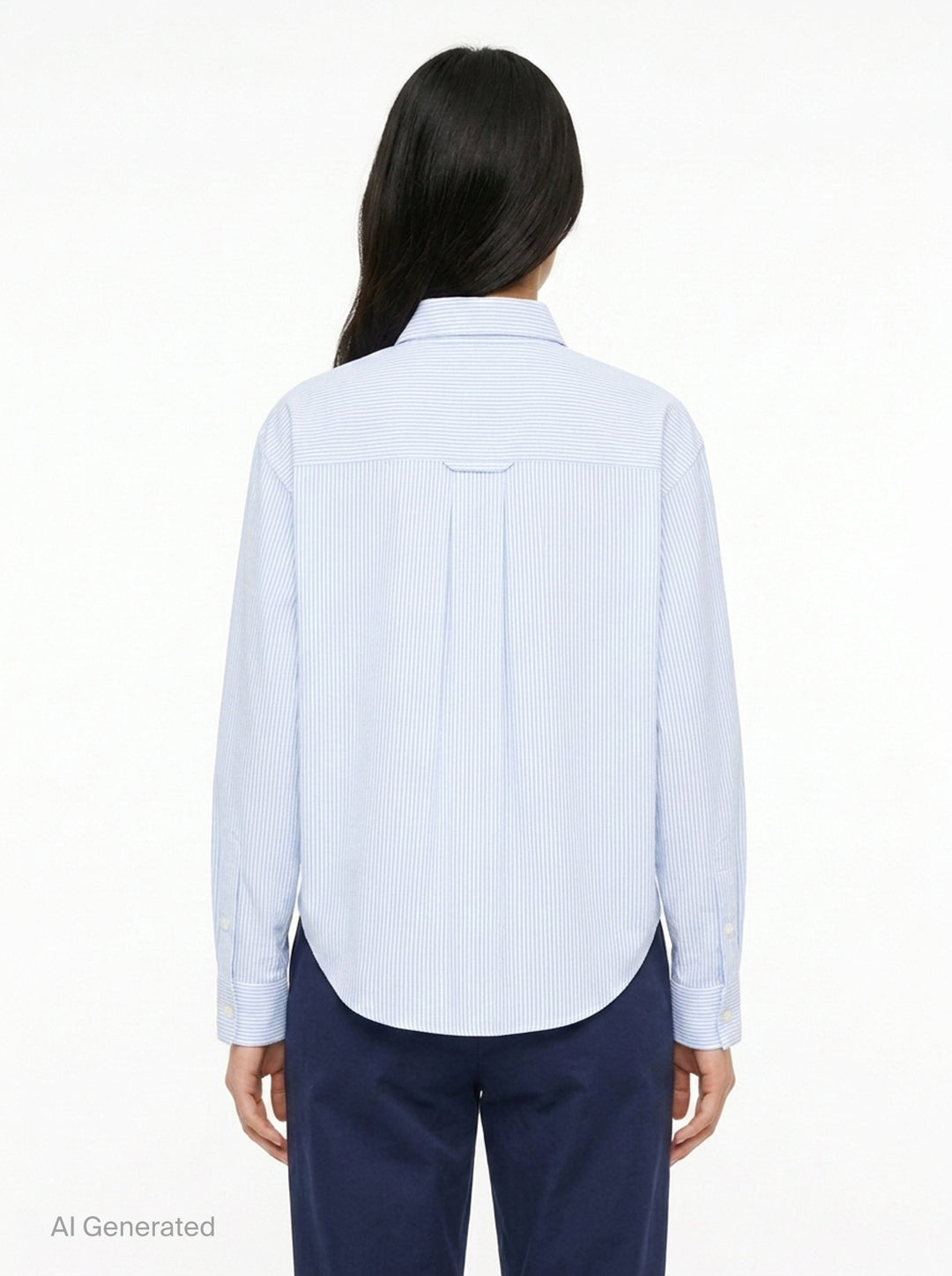 Cropped Classic Fit Shirt | AMI | Club21 - back