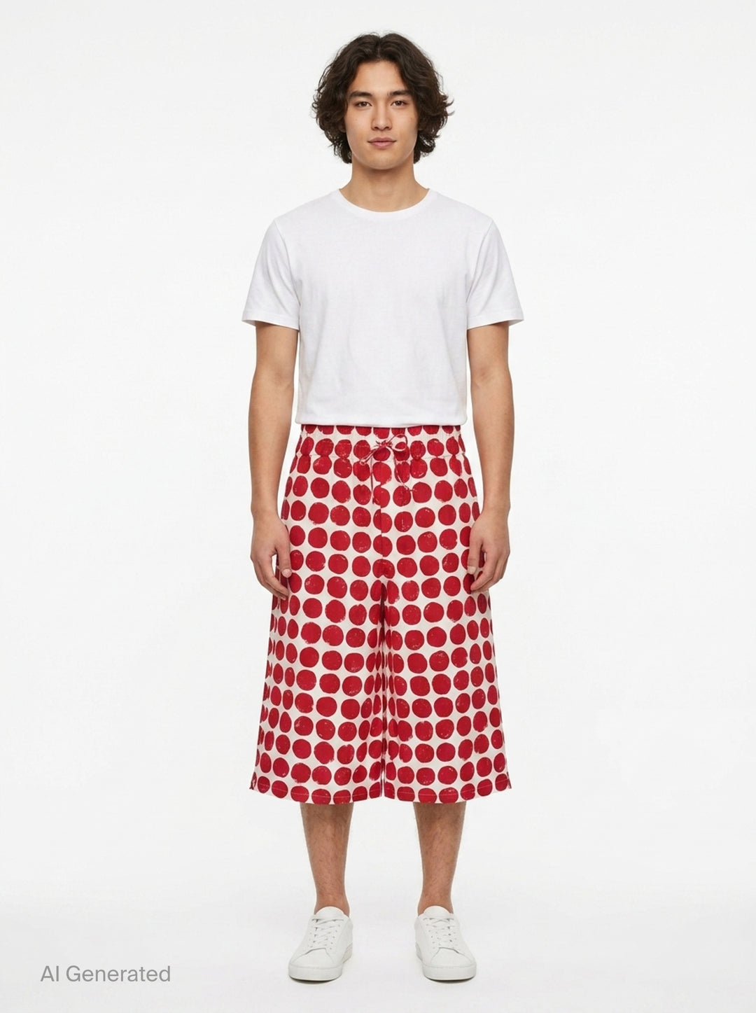 Large Polka Dot Bermuda Shorts | AMI | Club21 - front