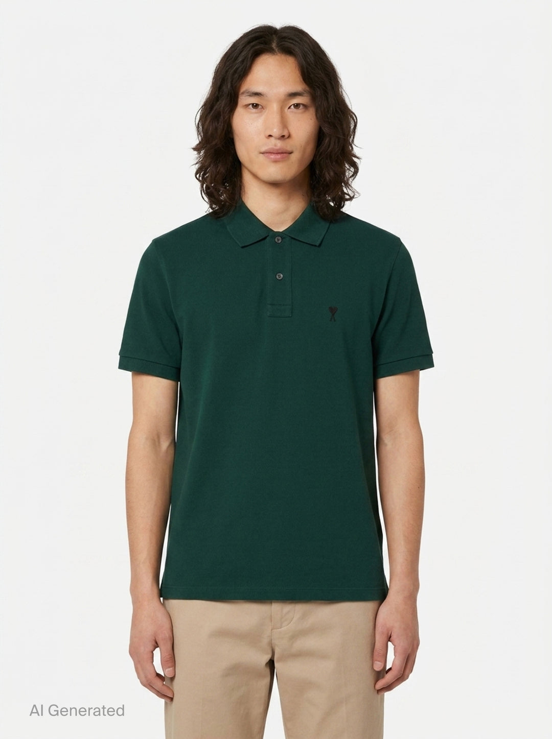 Polo With Contrasted A | AMI | Club21 - front