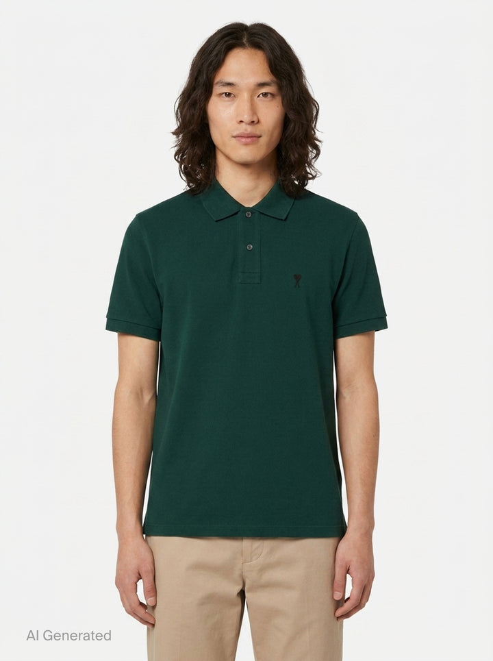 Polo With Contrasted A | AMI | Club21 - front
