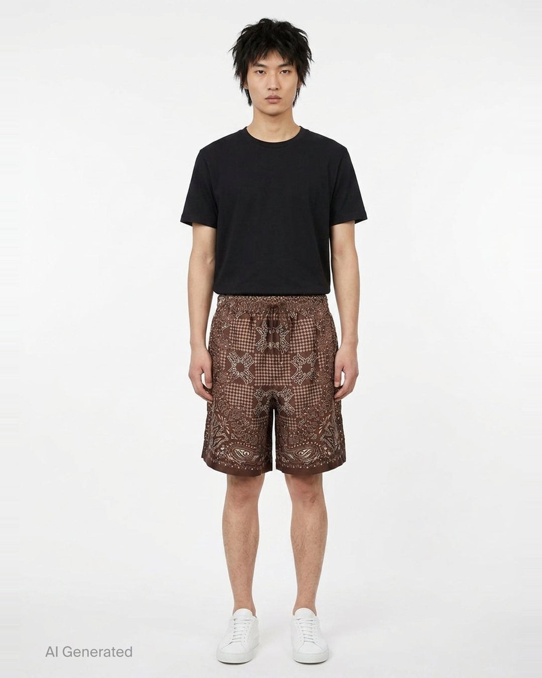Bandana Print Shorts | Amiri | Club21 - front