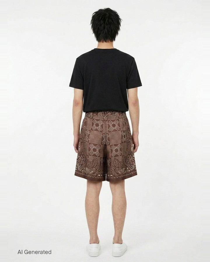 Bandana Print Shorts | Amiri | Club21 - back