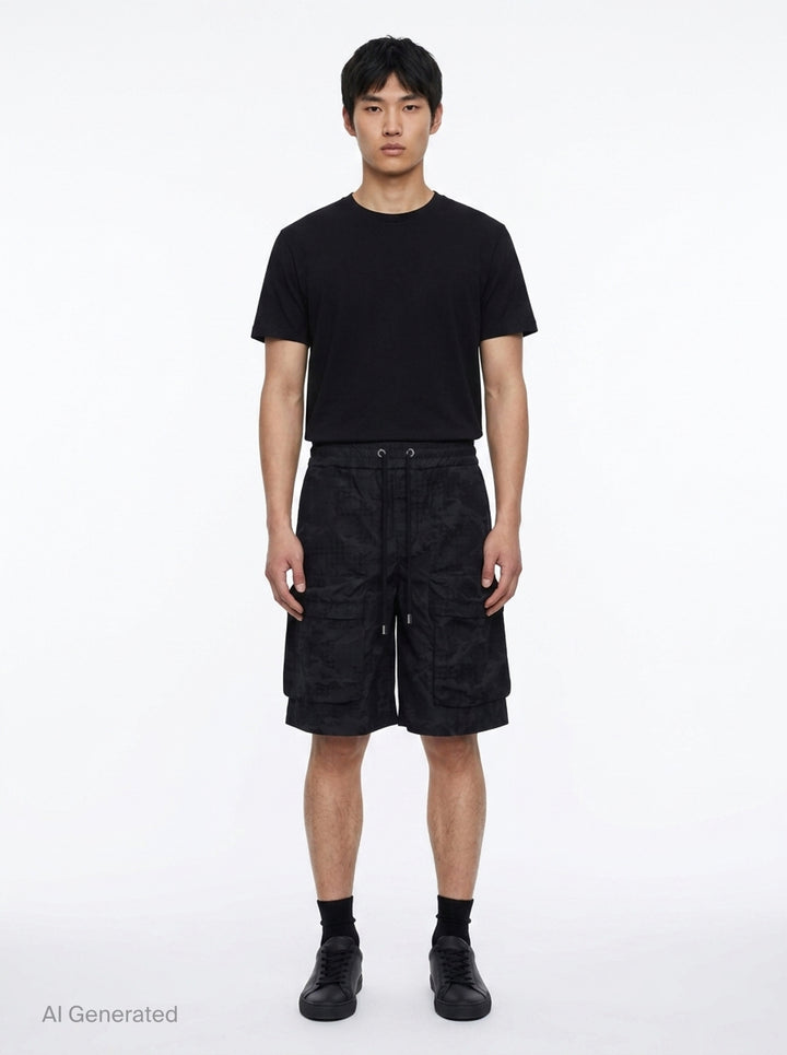 Camo Cargo Pocket Shorts | Amiri | Club21 - front