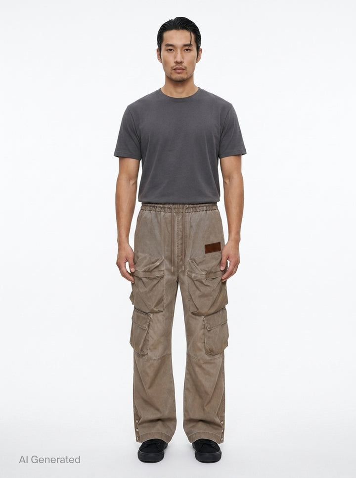 Drawstring Cargo Pants | Amiri | Club21 - front