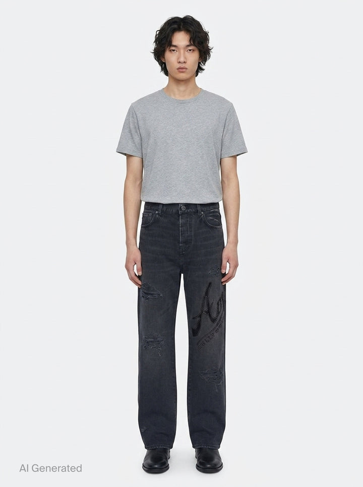 Hollywood Baggy Jeans | Amiri | Club21 - front