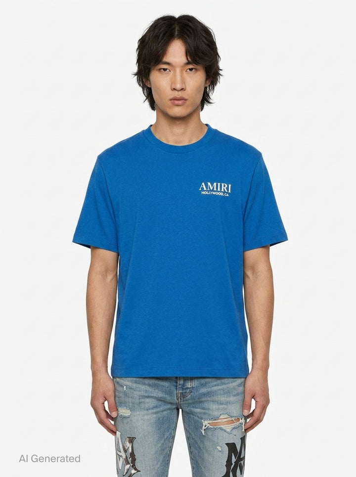 Hollywood CA Logo Tee | Amiri | Club21 - front